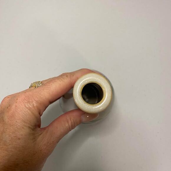 Emerson Creek Pottery Ceramic Wisteria Themed Bud Vase from 2002 - Picture 5 of 6